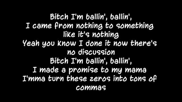 ♬ متن و آهنگ فوق العاده Ballin از Logic ♬