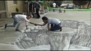 نقاشی سه بعدی در پارک چیتگر تهران
