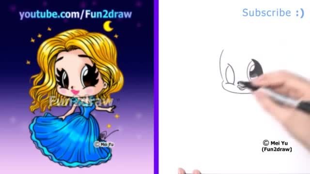How to draw cinderella?fun2draw