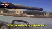 سوریه دوئل تانک وپی ام پی ارتش با ماشین حامل دوشکا