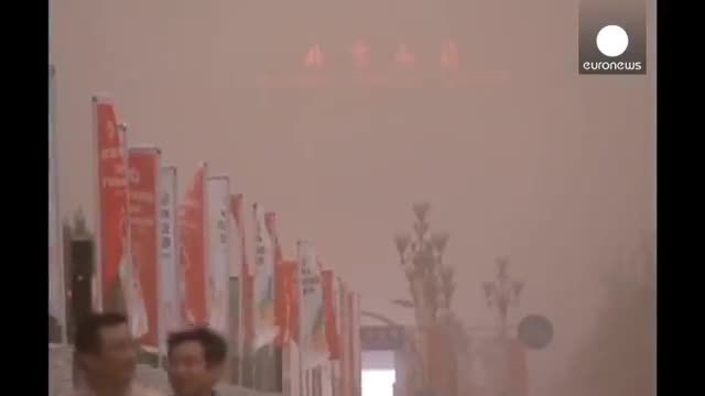 طوفان شن شمال چین را درنوردید