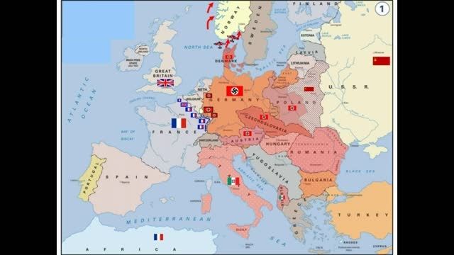 کل جنگ جهانی دوم روی نقشه(نبینی ضرر کردی)