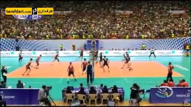 گزارشی از پیروزی تیم ملی والیبال ایران برابر آمریکا