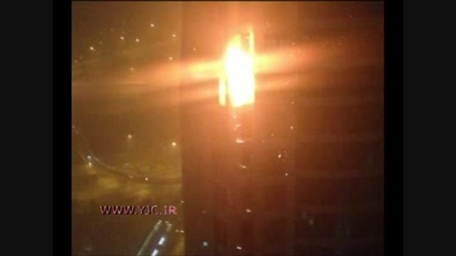 آتش سوزی در برج79 طبقه دبی!!!