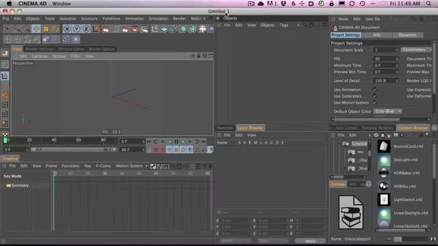 How to Change Your Default Option Settings in Cinema 4D