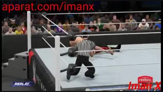 WWE2K15 my career mode spear roman reigns