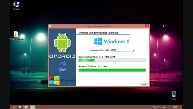How to install WINDOWS 8 on ANDROID TABLET/