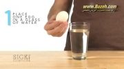 آزمایش تخم مرغ معلق - آزمایش های علمی برای کودکان