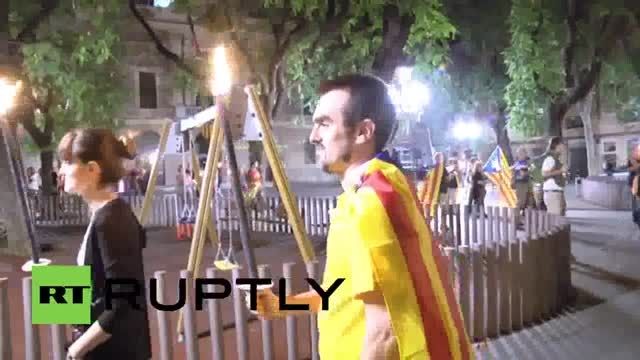 کاتالانها در اسپانیا تظاهرات کردند