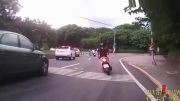 تصادف چند موتورسوار در تایلند!!!