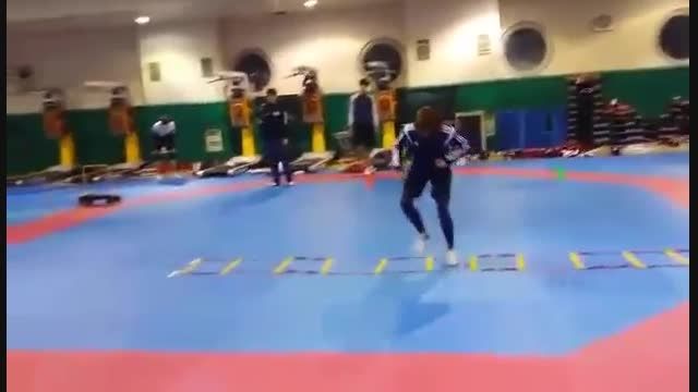 Taekwondo Ha Min Ah training