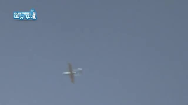 سوریه - پرواز پهپاد ایرانی &quot;مهاجر 4&quot; بر فراز ادلب