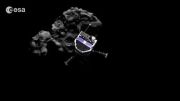 شبیه سازی فرود کاوشگر فیله روزتا برروی دنباله دار۶۷پی