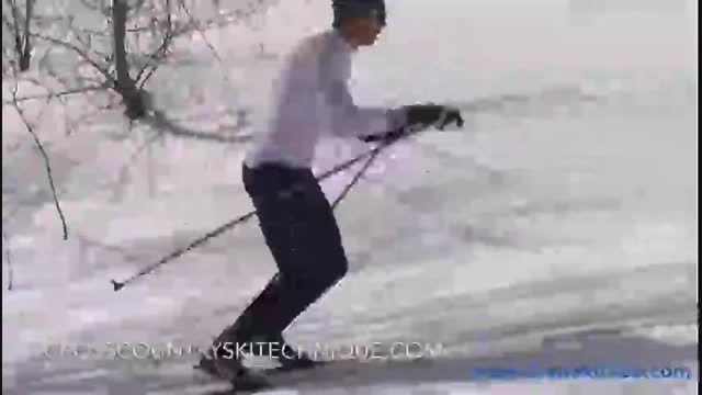 تکنیک گام مورب در اسکی نوردیک کلاسیک