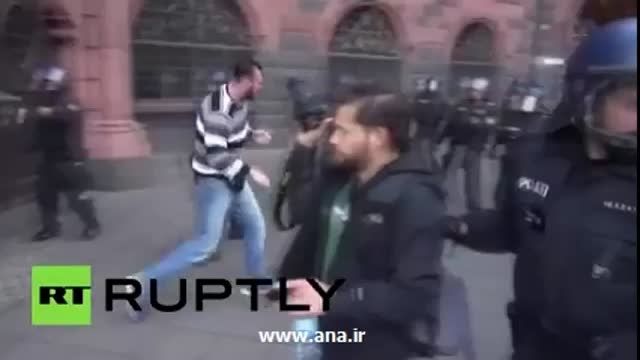 درگیری خیابانی ترک ها و کردها در آلمان