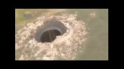 حفره ای عجیب  در  دور افتاده ترین مناطق شمالی روسیه