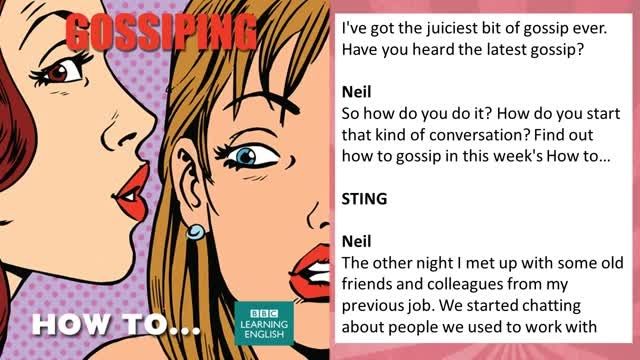 BBC LE - How to Gossip