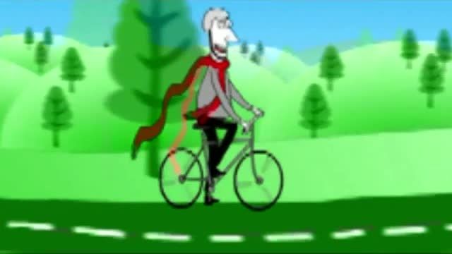 کلیپ کوتات دوچرخه سوار بدــــ شــــانـــســــ !!!