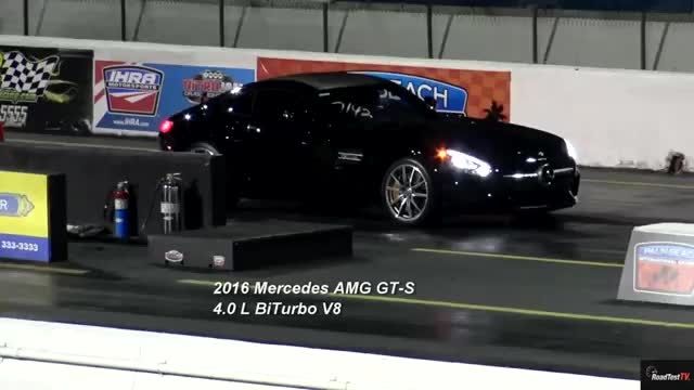 1000HP AMS Alpha GTR v AMG GT-S - 14 Mile Drag Race