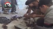 سوریه - سقوط خمپاره در جمع تروریست ها