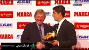 مراسم اهدای جایزه کفش طلای فصل 2013/14 به لوییز سوارز