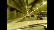 رانندگی با شورولت نوا در تونل توحید