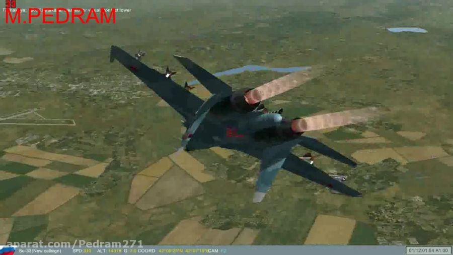 نبرد هوایی Su-33 با F-5E با خلبانی خودم