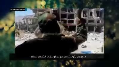 رزمنده حزب الله با سخنانش تکفیری ها را هدایت می کند