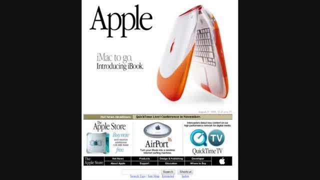 وب سایت اپل از ۱۹۹۷ تا ۲۰۱۵1