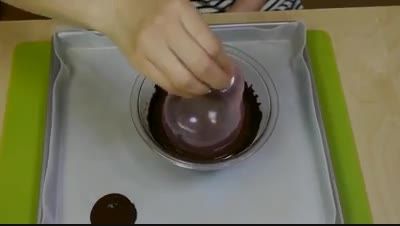 آموزش تصویری درست کردن کاسه شکلاتی