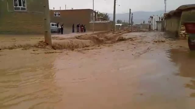 سیلاب روستای کولیچ ازتوابع پیرانشهر