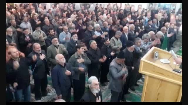 مراسم عزاداری اربعین حسینی قبل از نماز جمعه 21 آذر ماه