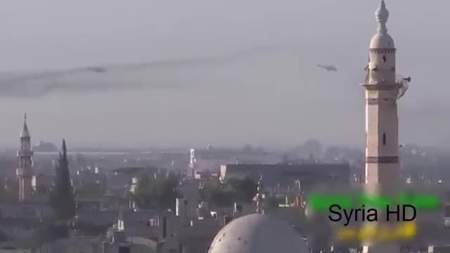 حمله بالگردهای MI 24 روسیه به النصره در شهر تلبیسه حمص