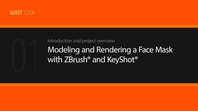 Modeling and Rendering a Face Mask with ZBrush and KeyS