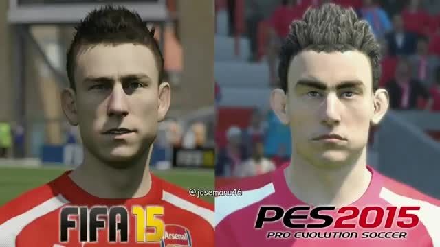 FIFA 15 VS PES 2015 (مقایسه چهره بازیکنان آرسنال )