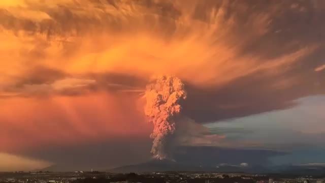 فوران آتشفشانی در شیلی