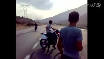 وحشتناک ترین تصادف موتورسوران در ایران