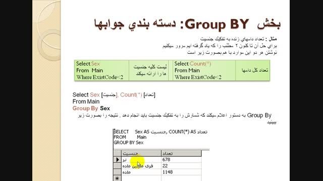 07-بخش Group By  از دستور Select