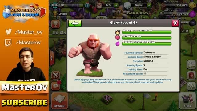 Clash Of Clans -Golem Or Giant! - Best Attack Strategy