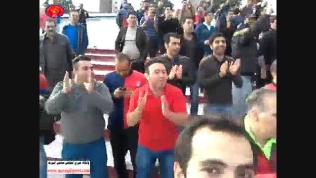 تشویق به حمله از هواداران نساجی در تهران