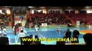 مسابقه والیبال تیم هنرمندان و پیشکسوتان در شهر ساری *