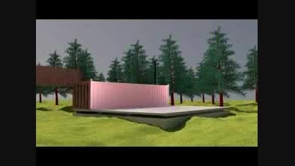 #انیمیشن زیبای ساختمان پیش ساخته کانتینری #Container