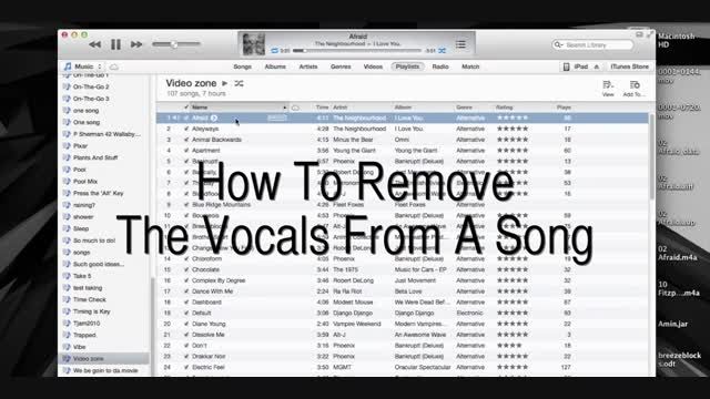 How To Remove The Vocals From A Song