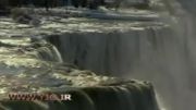 نمای کم سابقه یخ زدن آبشار نیاگارا!
