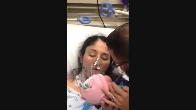 خارج شدن مادر جوان از کما با شنیدن صدای گریه نوزادش