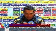 علی نظرمحمدی در نشست خبری پس از بازی مقابل تراکتورسازی