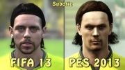مقایسه چهره بازیکنان بروسیا دورتموند در FIFA 13 و PES13
