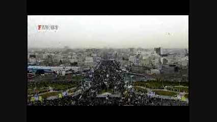 راهپیمایی 22 بهمن در 37 ثانیه در  آغاز سی و هفتمین بهار