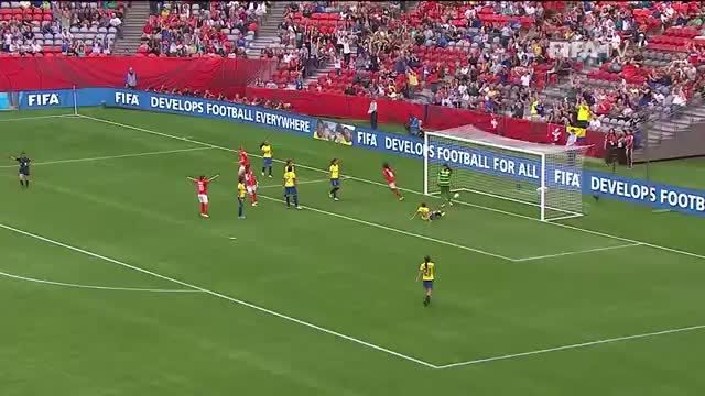 بازی: سوئیس 10 - 1 اکوادور (جام جهانی زنان 2015 کانادا)