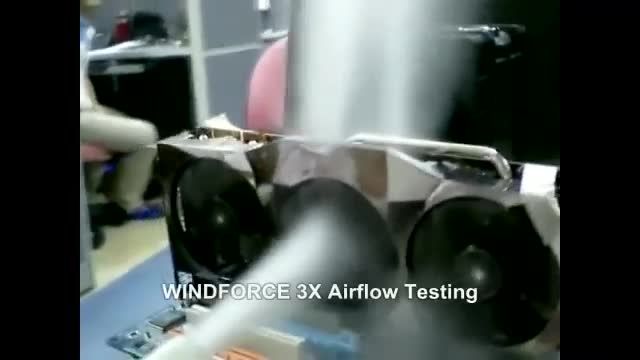 AirFlow فن های کولر WindForce مارک Gigabyte